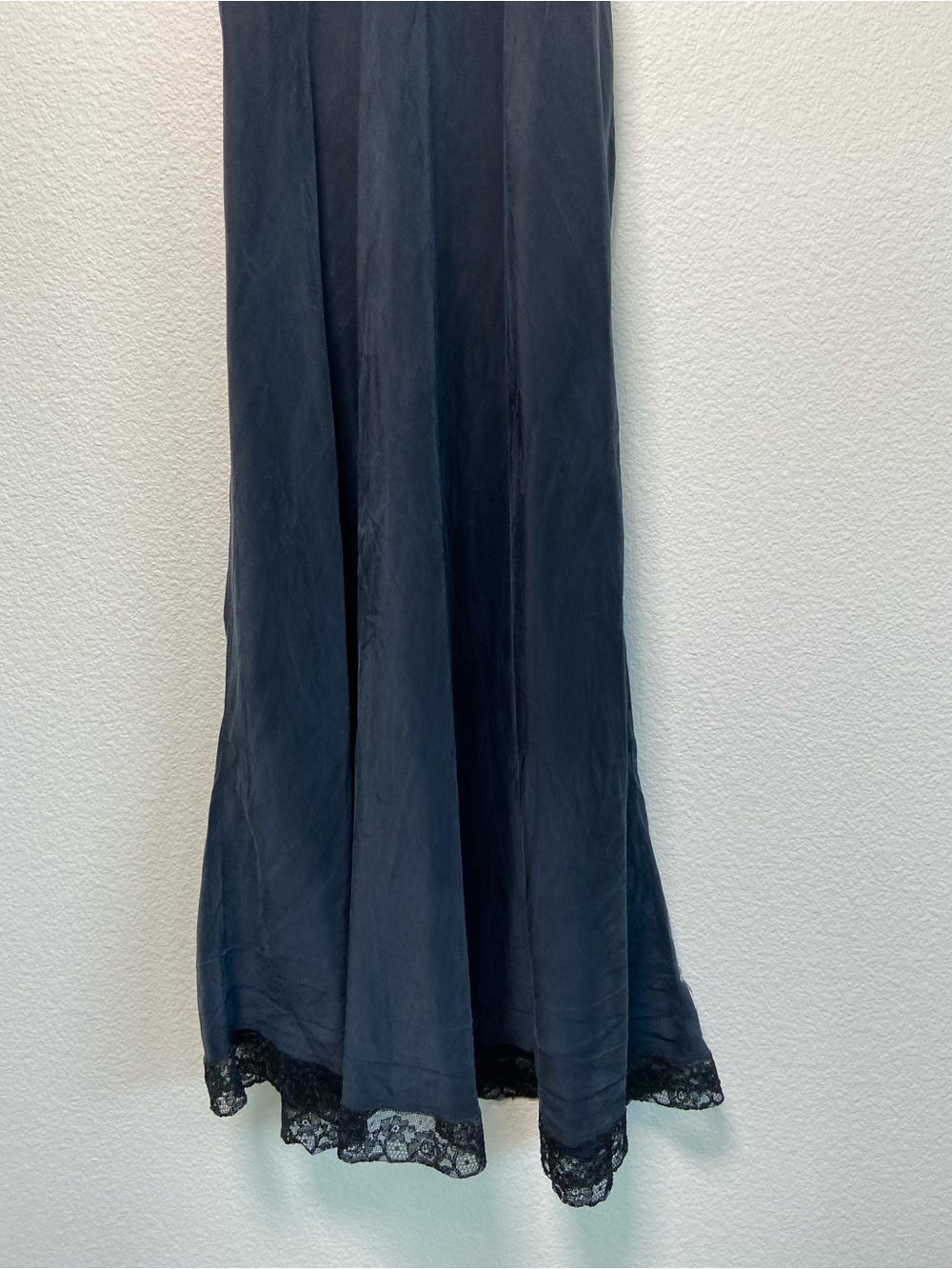 Vintage Barbizon Silk Slip Dress Small Lace Trim - Picture 7 of 8